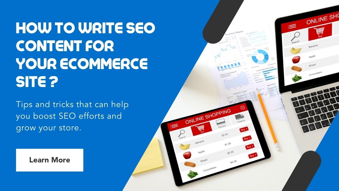 How to Write SEO Content for Your eCommerce Site