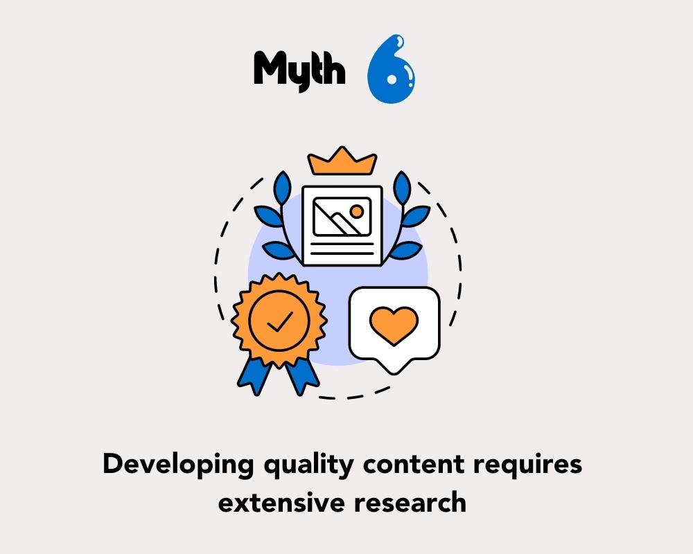 Myth 6 - it's going to take up a lot of your time.