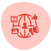 Red Social Media Icon