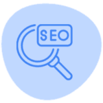 SEO magnifying glass icon