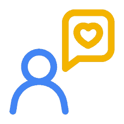 thought heart icon