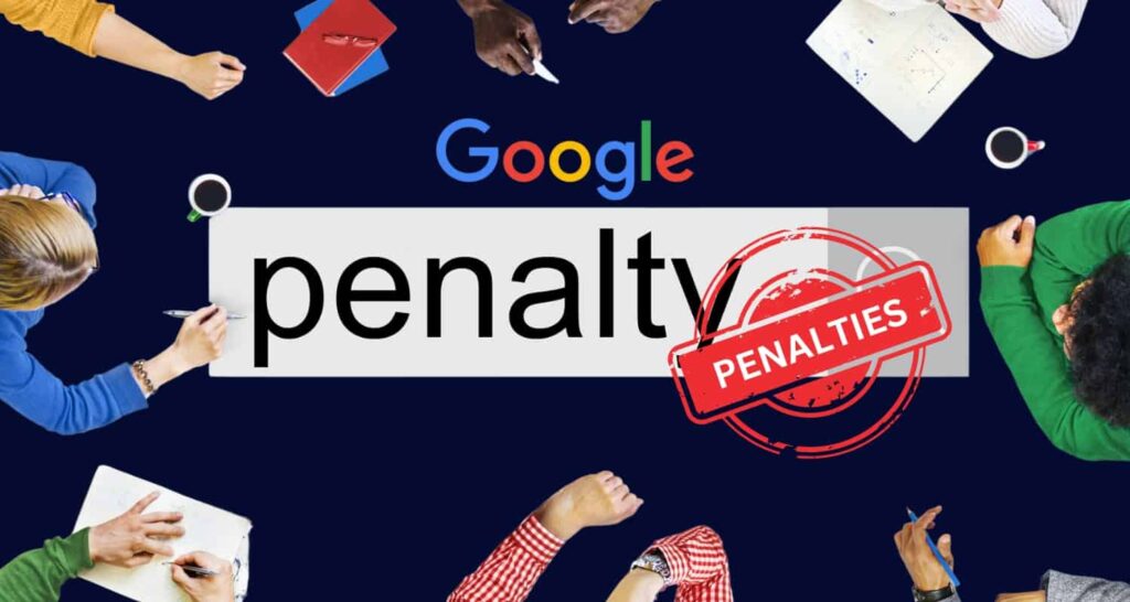 Google penalty graphic