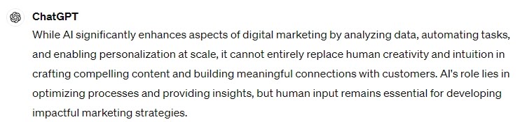 Can Digital Marketing Be Replaced by AI?