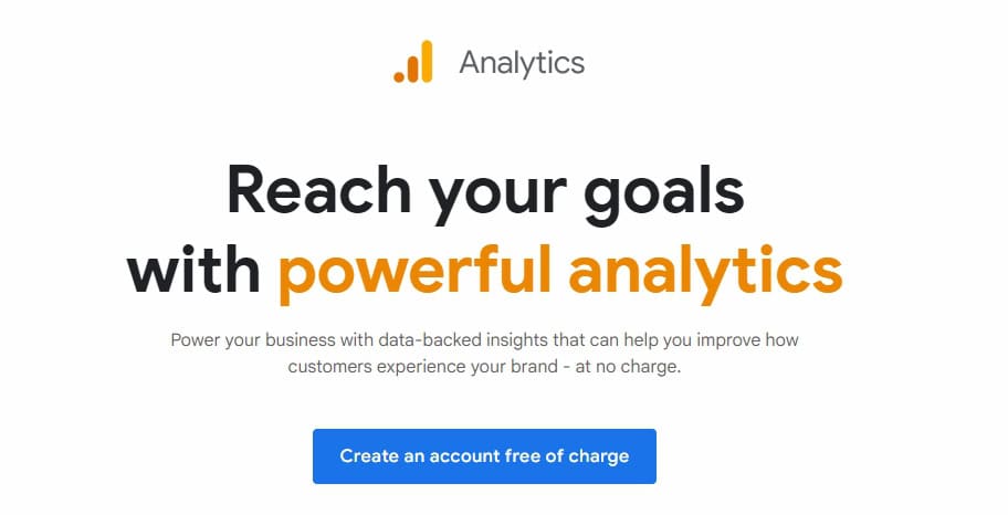 Google analytics for tracking conversions