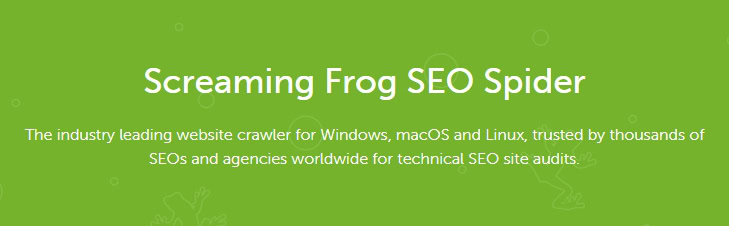 Screaming frog SEO spider 