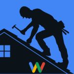 roofer working icon