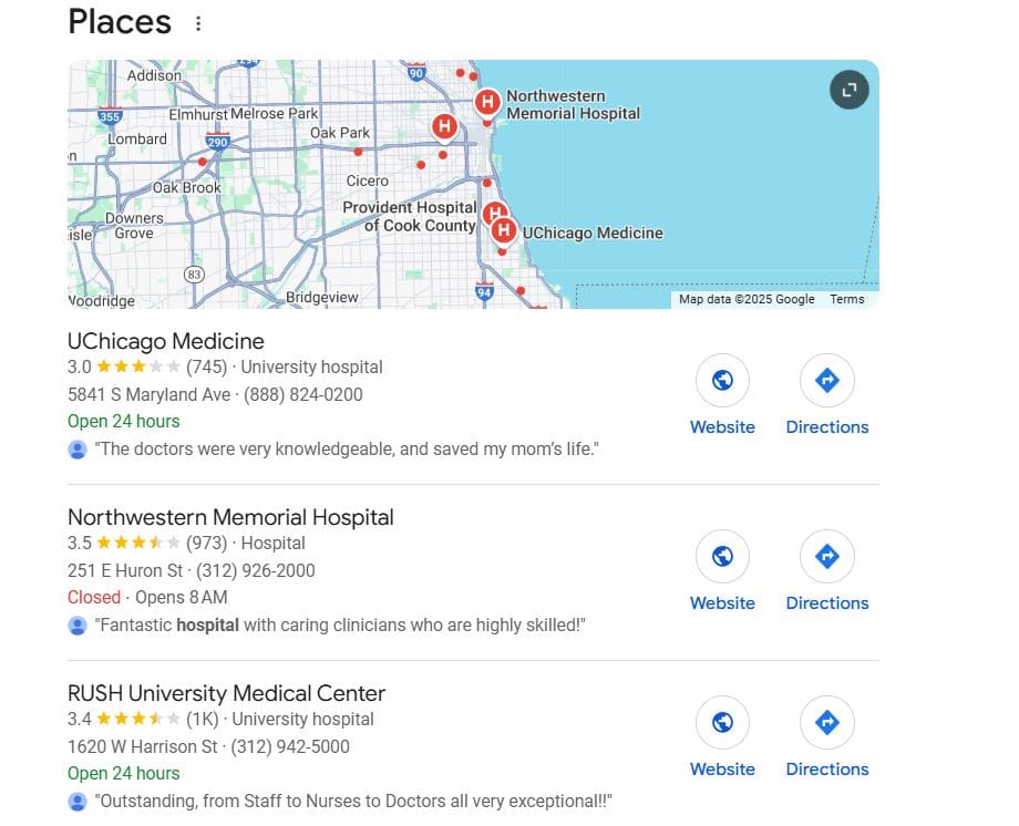 a screenshot of a Google map