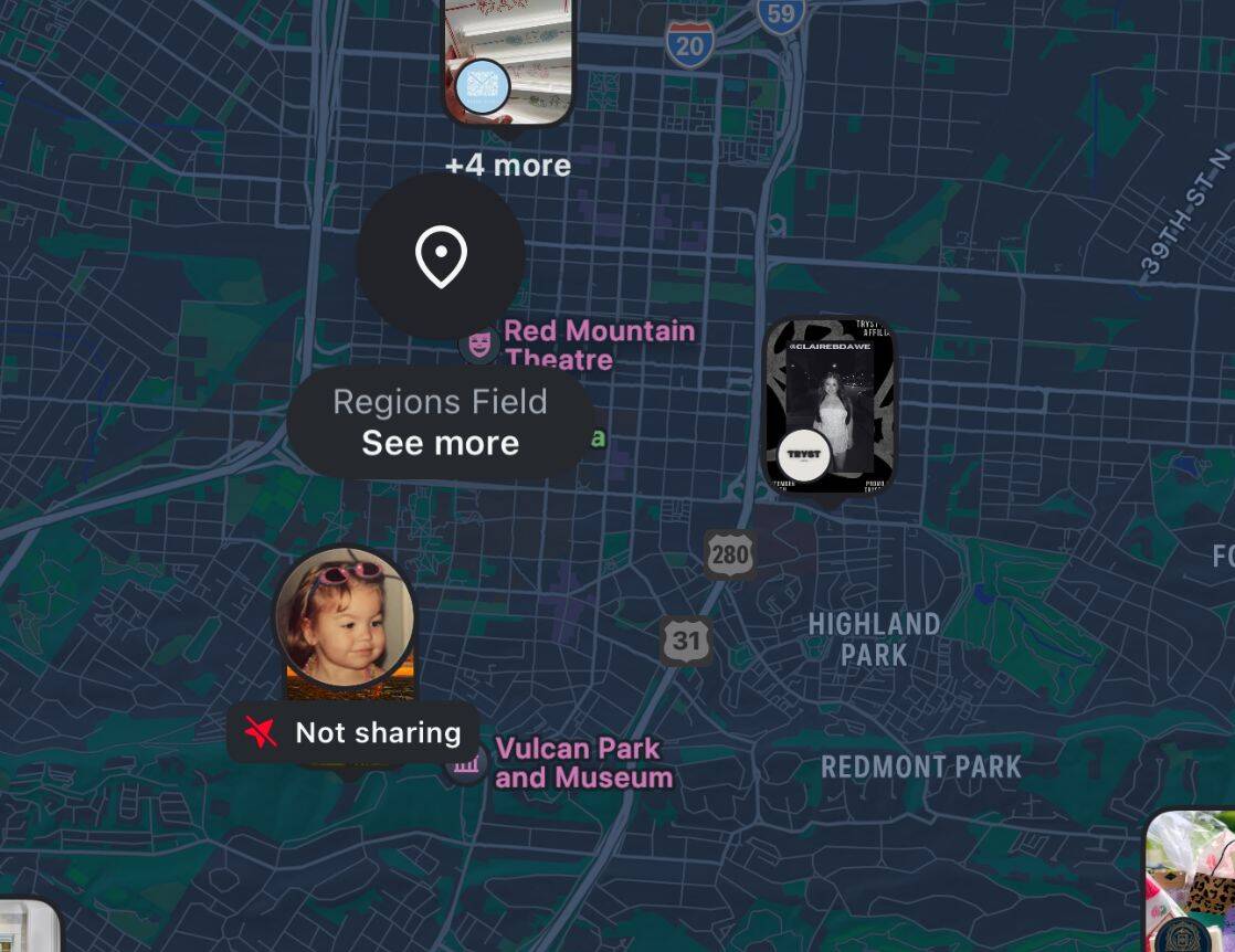 Viewing your Instagram Map on your profile. Confirm your privacy.
